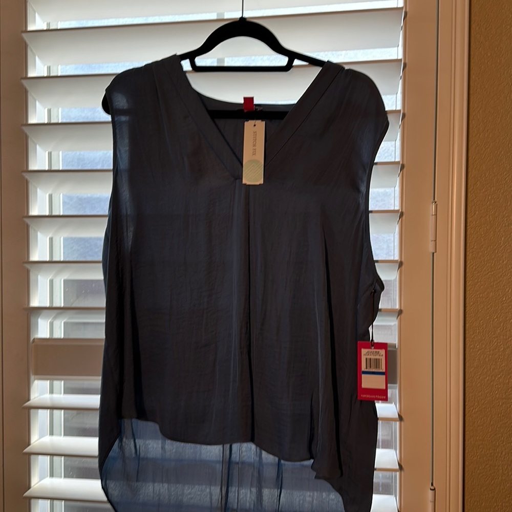 Vince Camuto XL Dusty Blue tank top NWT